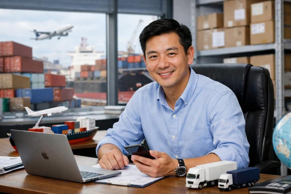 International logistics company that transports LED lighting fixtures from China to the United States