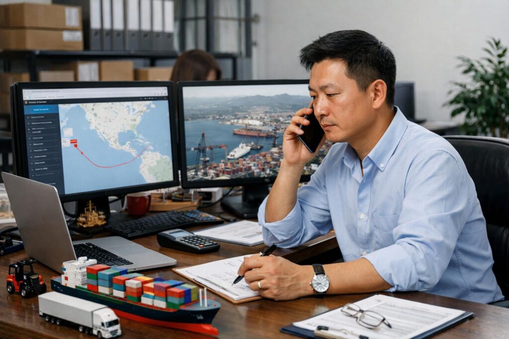 Logistics companies and freight forwarders shipping goods from China to Manzanillo, Mexico.