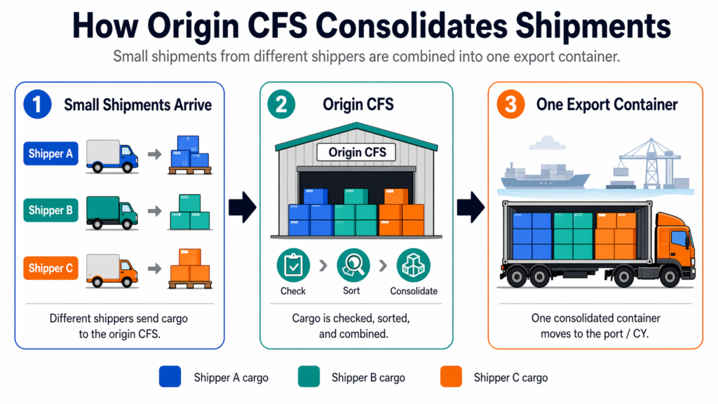 Origin CFS Cargo Consolidation Process