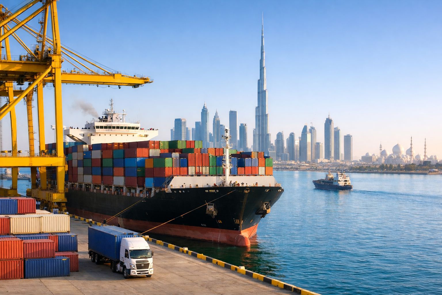 중국에서 UAE까지 해상 운송 - 비용, 운송 시간, 통관 및 운송 솔루션