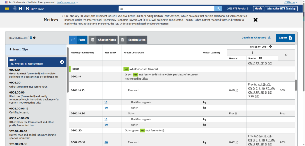 Search for the product term