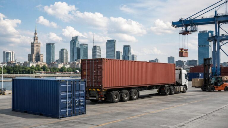 20ft and 40ft container shipping from China to Poland by sea freight