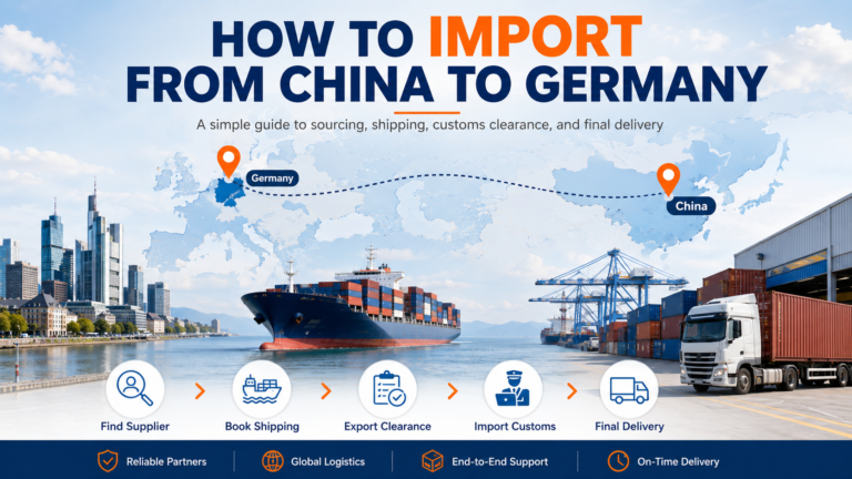 How to import from China to Germany by sea, air, rail, and express shipping