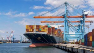 Sea freight from China to Belgium container shipping at port