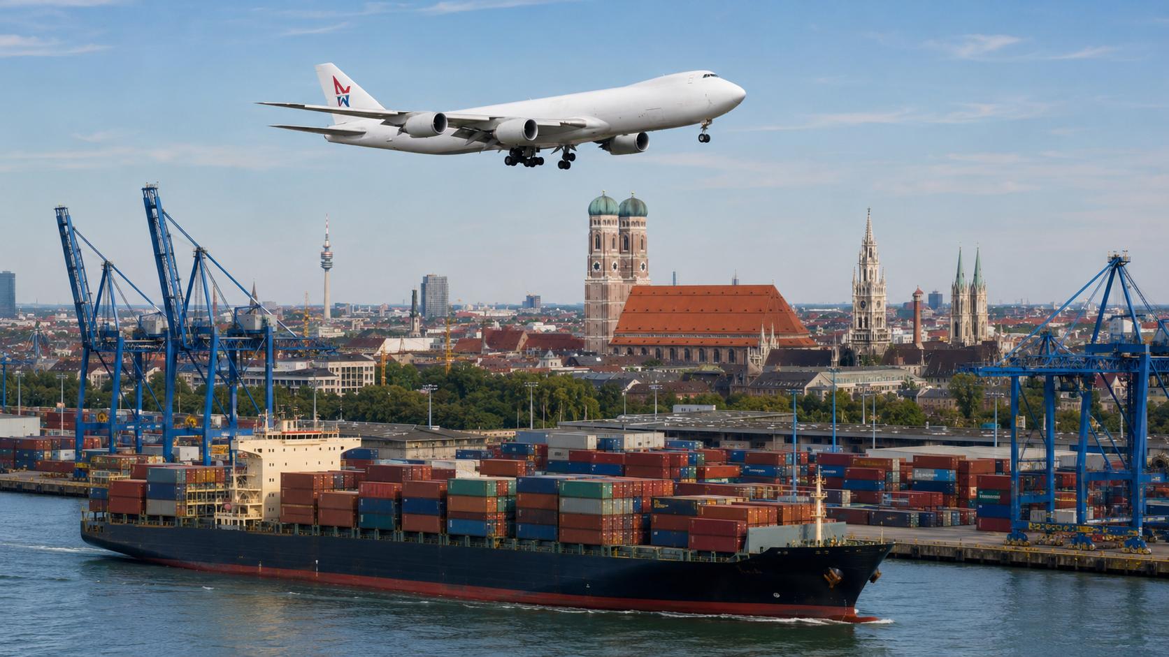 Shipping from China to Munich by air freight and sea freight