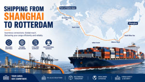 Shipping from Shanghai to Rotterdam by ocean freight, air freight, and container shipping