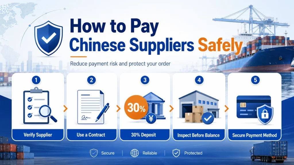 How to pay Chinese suppliers safely with secure payment methods and supplier verification