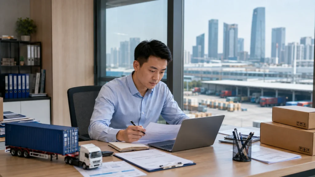 Guangzhou freight forwarder coordinating international shipments and logistics services