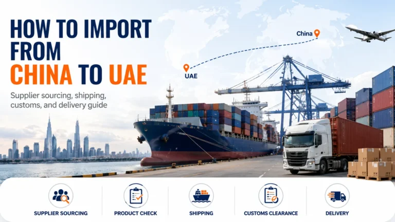 How to import from China to UAE shipping and customs guide