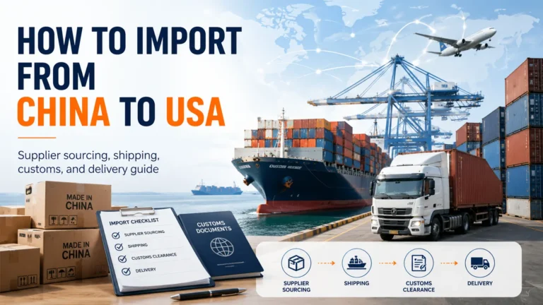 How to import from China to USA with air freight, sea freight, and cargo delivery