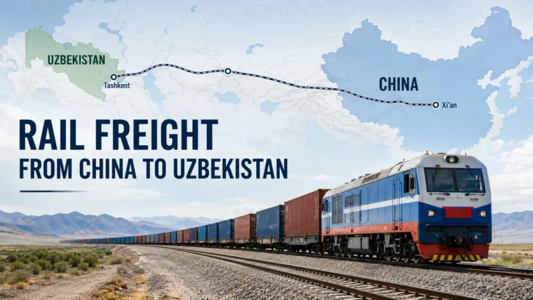 Rail freight from China to Uzbekistan by container train