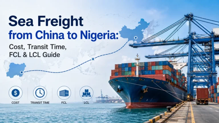 Sea freight from China to Nigeria with container ship and Lagos port