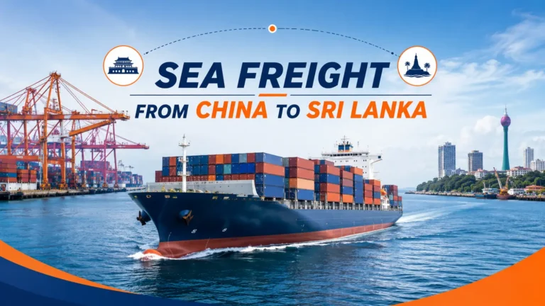 Sea freight from China to Sri Lanka shipping container vessel
