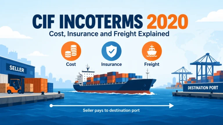 CIF Incoterms 2020 cost insurance and freight explained for international shipping