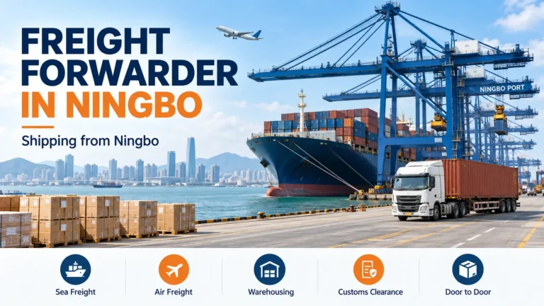 Freight forwarder in Ningbo offering sea and air shipping services from Ningbo, China