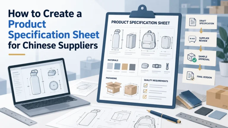 How to Create a Product Specification Sheet for Chinese Suppliers