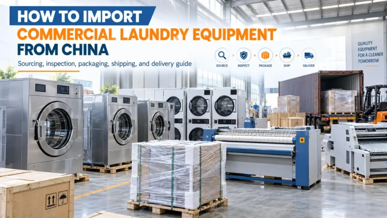 Commercial laundry equipment imported from China