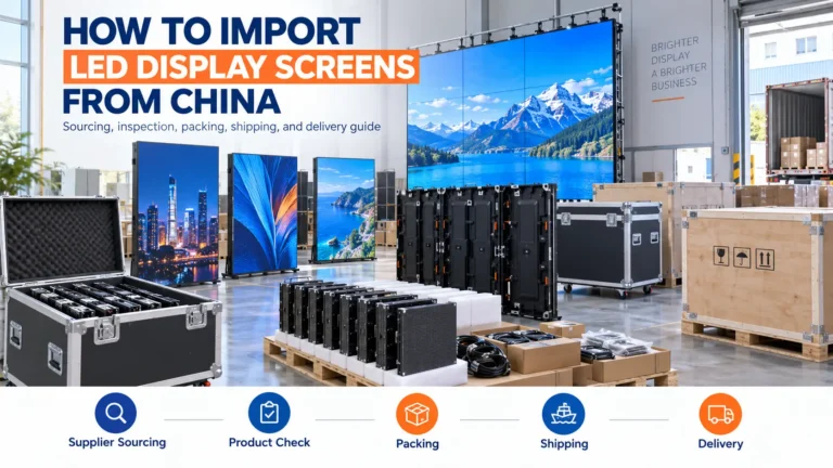 How to import LED display screens from China – LED screens, factory sourcing and international shipping