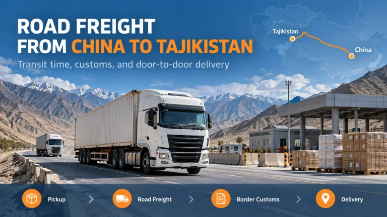 Road freight from China to Tajikistan by cross-border truck