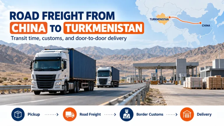 Road freight from China to Turkmenistan by TIR truck