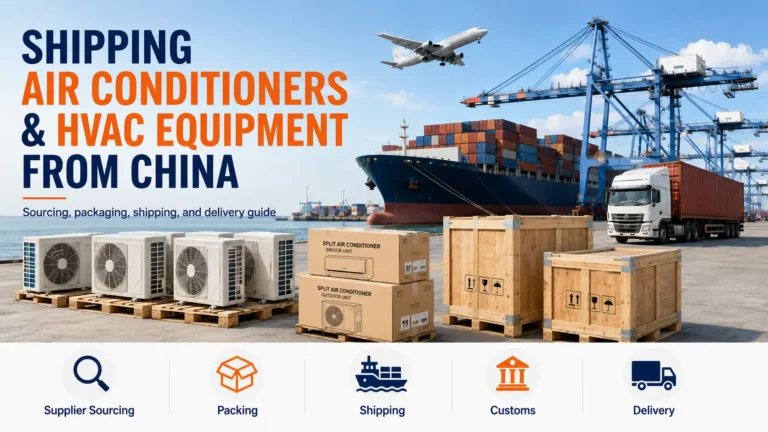 Shipping air conditioners and HVAC equipment from China by sea and air freight