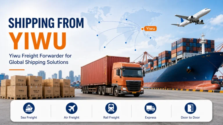 Shipping from Yiwu by sea, air, rail and road freight