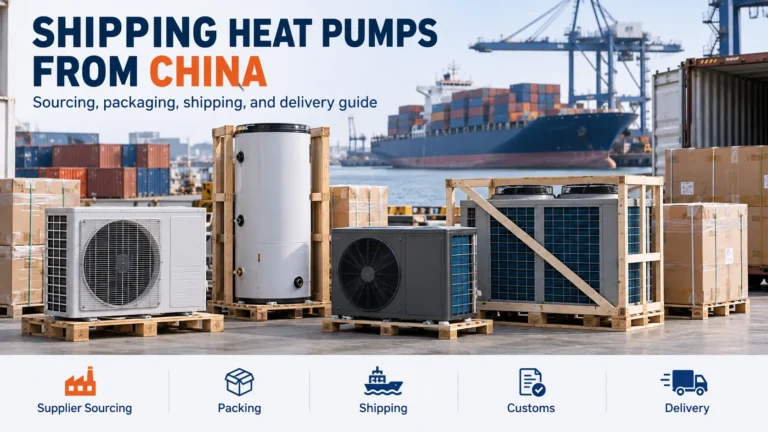Shipping heat pumps from China by sea freight