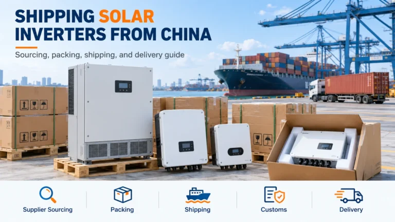 Shipping solar inverters from China with international freight solutions